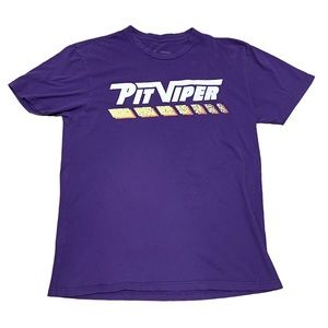 Pit Viper Sunglasses Mens  T-shirt Short Sleeve Purple Large 100% Cotton